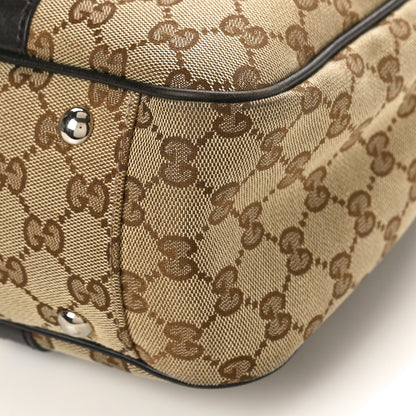 Gucci Monogram Medium Twins Tote Dark Brown 9 of 11