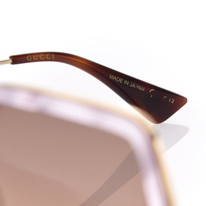 Gucci Acetate Oversize Square Frame GG0106S Sunglasses Purple 6 of 7