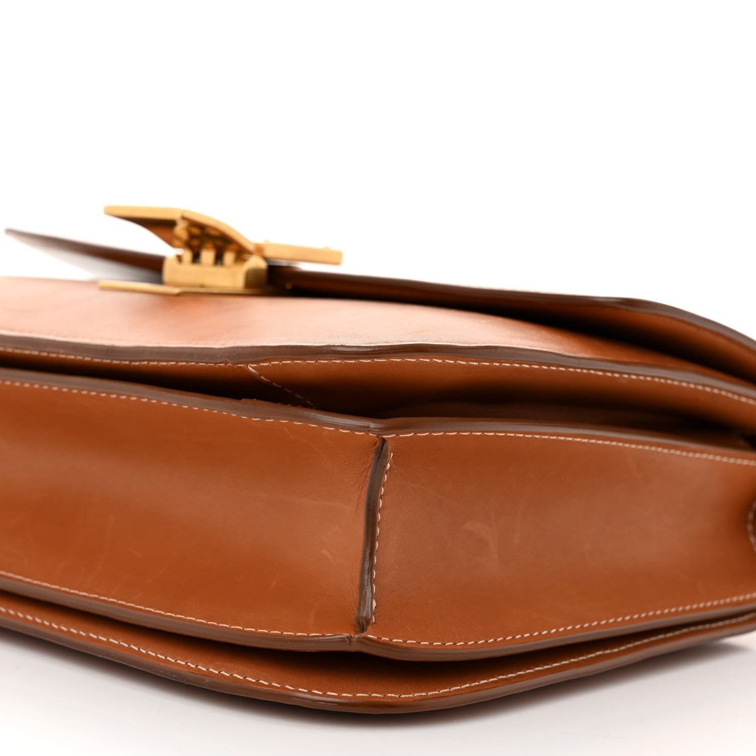 Celine Smooth Calfskin Medium Classic Box Flap Bag Camel 10 of 11