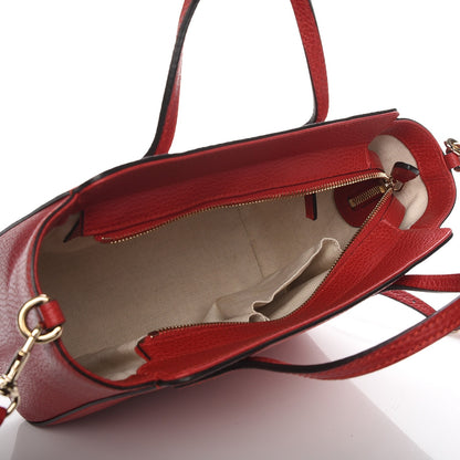 Gucci Dollar Calfskin MIni Swing Top Handle Bag Tabasco 6 of 7