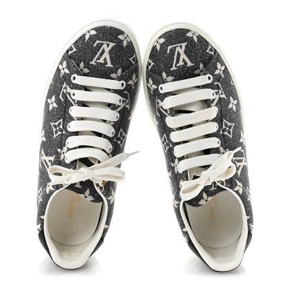 Louis Vuitton Denim Monogram Time Out Sneakers 39 2 of 12
