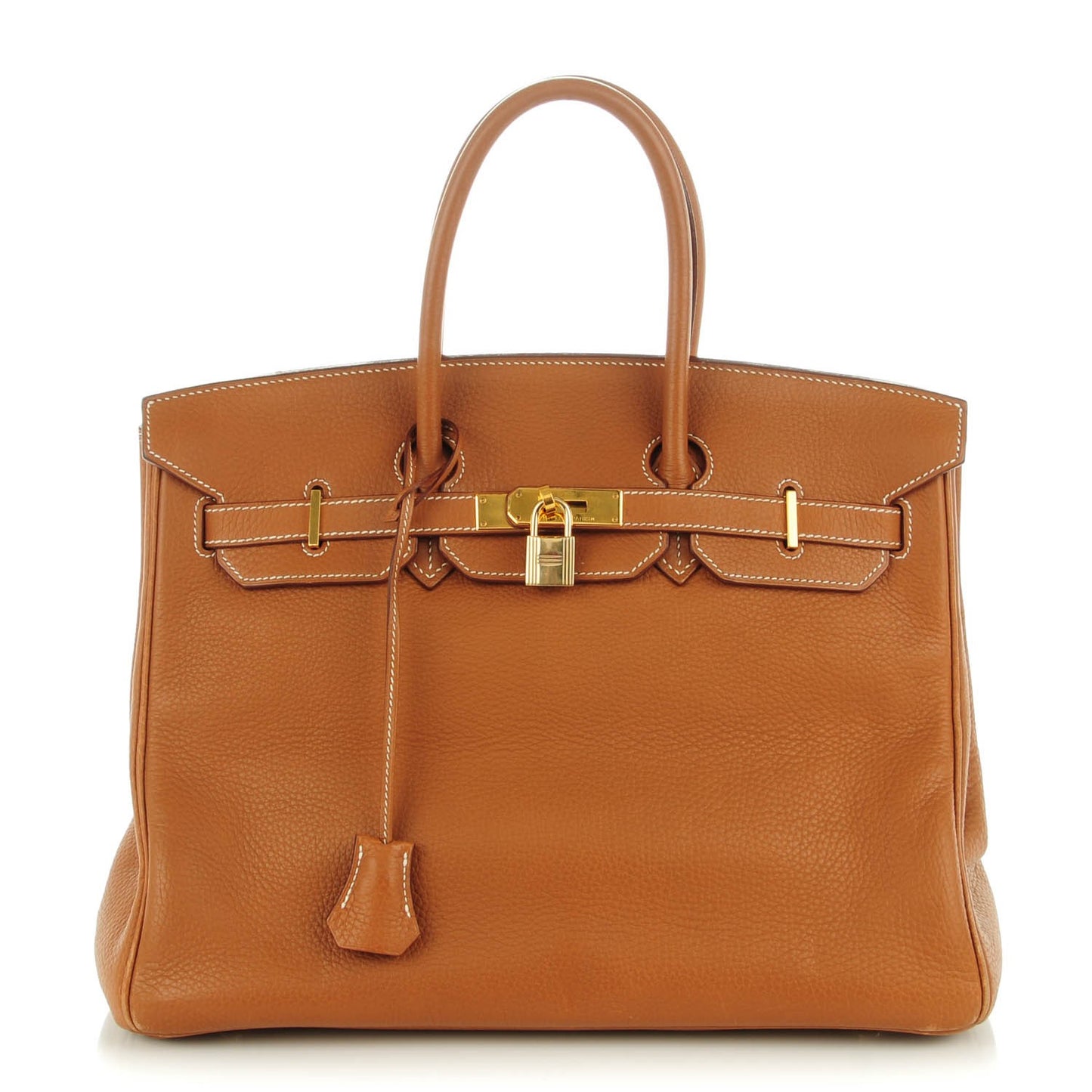 Taurillon Clemence Birkin 35 Gold