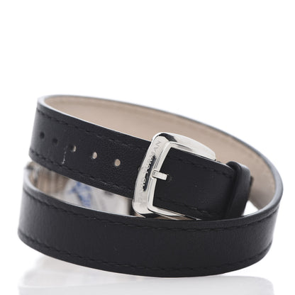 David Yurman Stainless Steel Calfskin Diamond 27mm Albion Wrap Quartz Watch Black 4 of 6