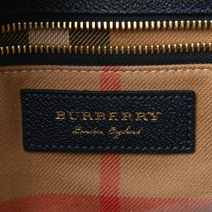 Burberry Soft Grain Calfskin Medium Buckle Tote Blue Carbon 6 of 10
