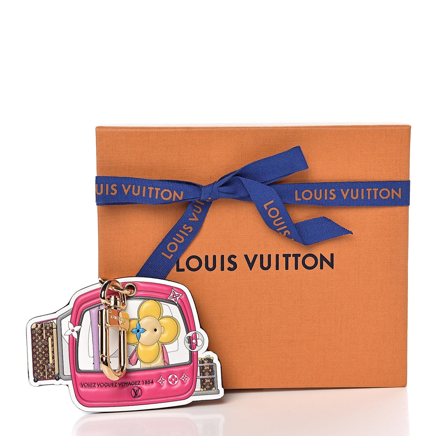 Monogram 2019 Christmas Animation Courchevel Bag Charm Key Ring