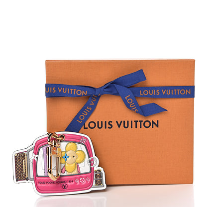Louis Vuitton Monogram 2019 Christmas Animation Courchevel Bag Charm Key Ring 3 of 3
