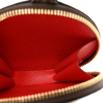 Louis Vuitton Monogram OnTheGo East West Round Coin Purse Red 5 of 6