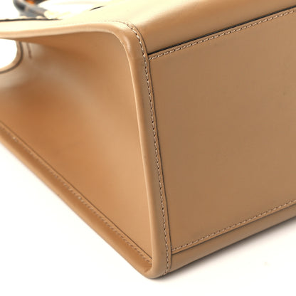 Fendi Vitello King Plexiglass Elaphe Python Print Logo Medium Fendi Sunshine Shopper Tote Miele Scuro Makeup 8 of 9