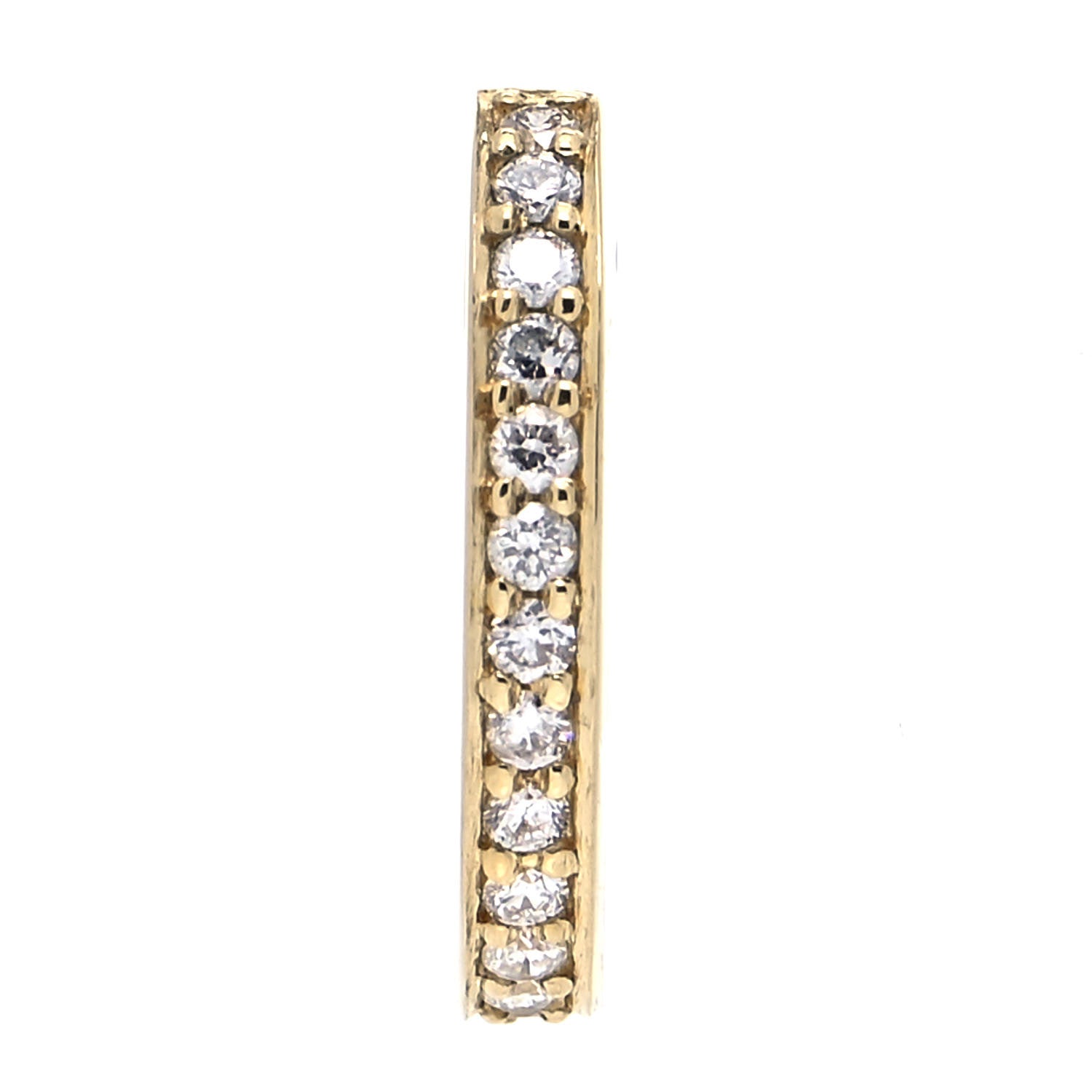Anita Ko 18K Yellow Gold Diamond Single Row Ear Cuff Earring 1 of 4