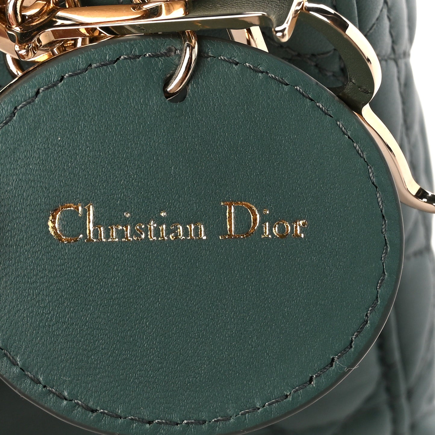 Lambskin Cannage Small My ABCDior Lady Dior Dark Green