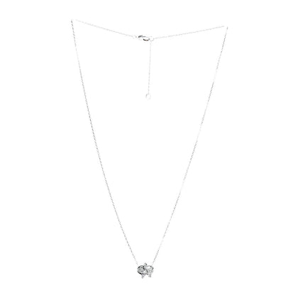 Cartier 18K White Gold Diamond Caresse D'Orchidees Par Necklace 3 of 5