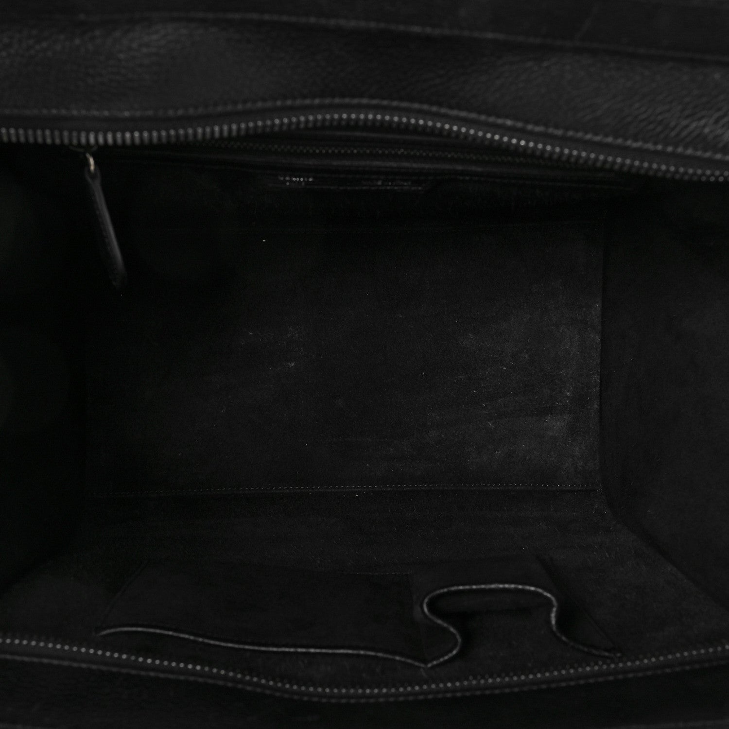 Celine Drummed Calfskin Mini Luggage Black 5 of 9