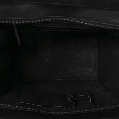 Celine Drummed Calfskin Mini Luggage Black 5 of 9