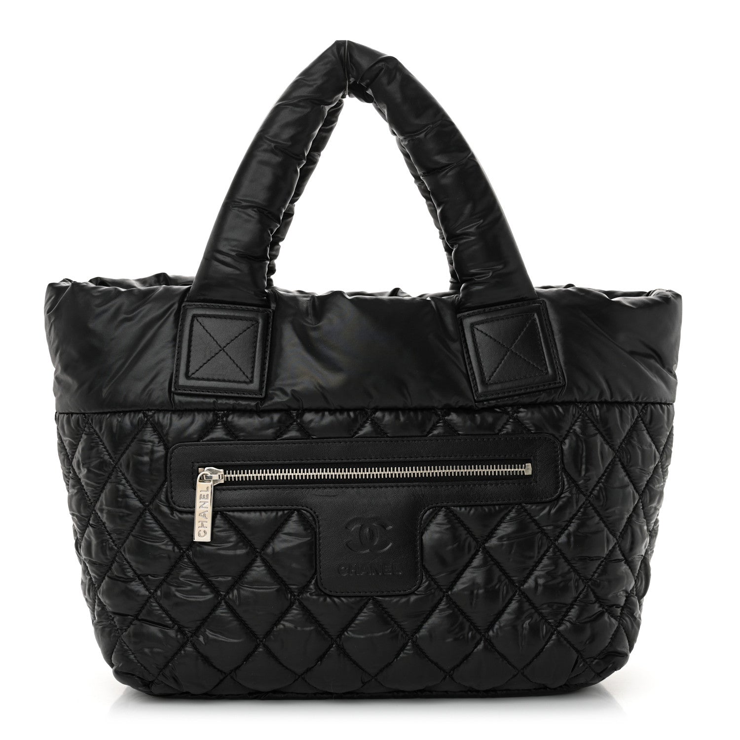 Chanel Nylon Quilted Small Coco Cocoon Tote Black 1 of 10