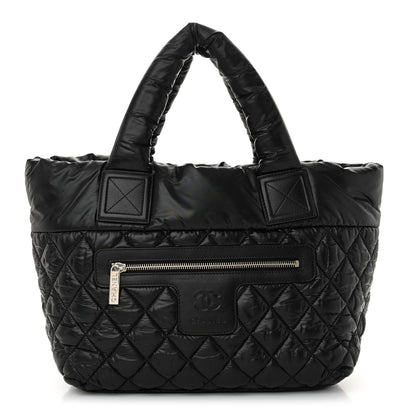 Chanel Nylon Quilted Small Coco Cocoon Tote Black 1 of 10