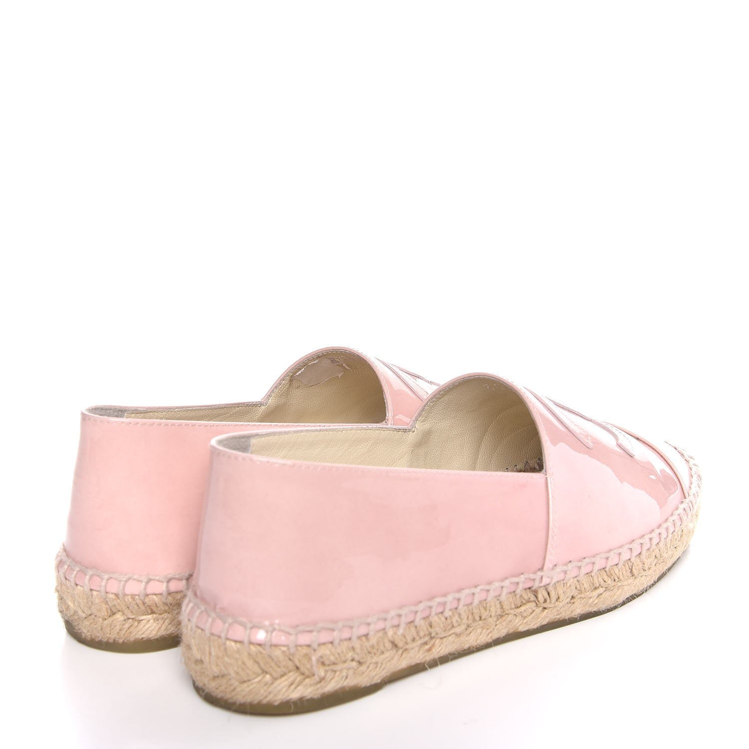 Chanel Patent CC Espadrilles 38 Pink 4 of 10