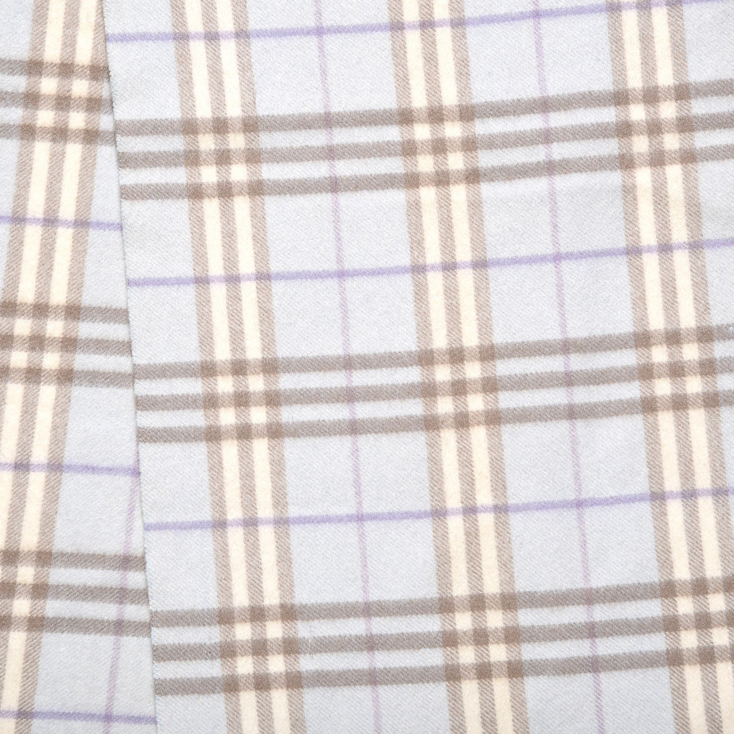 Burberry Cashmere House Check Fringe Scarf Light Blue 4 of 5