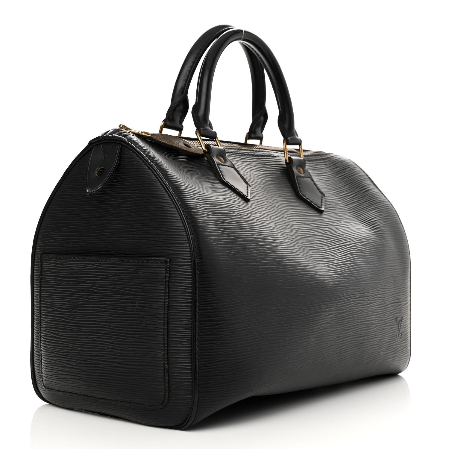 Louis Vuitton Epi Speedy 30 Black 3 of 17