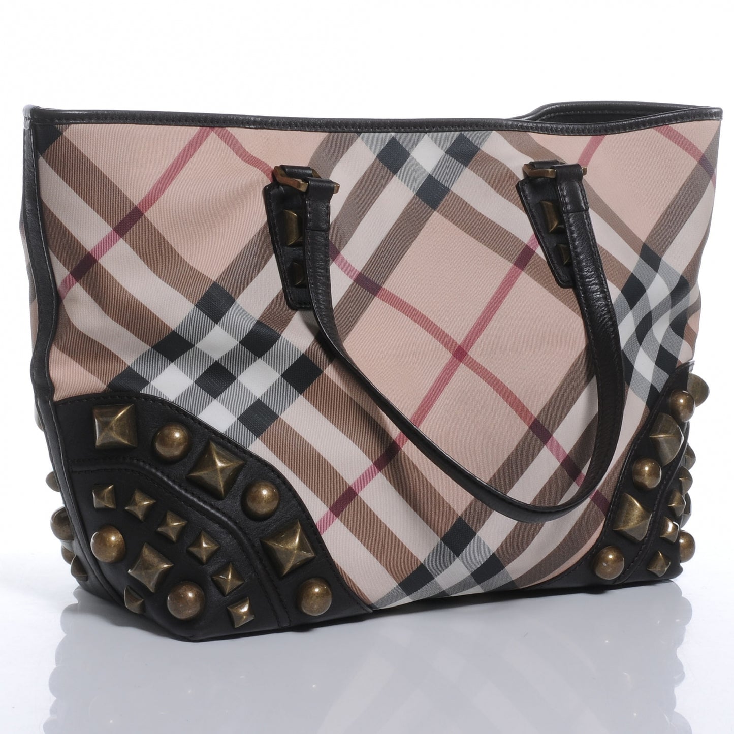 Nova Check Mega Stud Nickie Tote