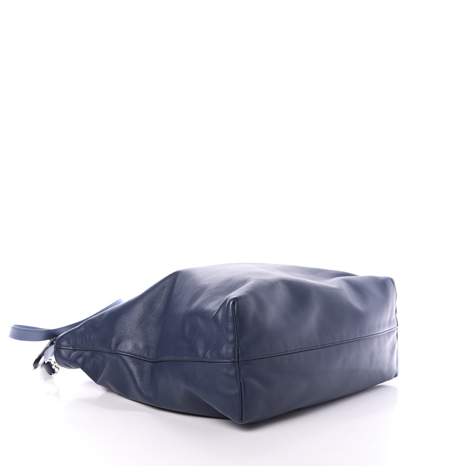 Prada Soft Calf Shopping Tote Bluette 4 of 10