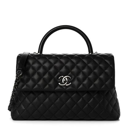 Chanel Caviar Quilted Medium Coco Handle Flap Black 1 of 10