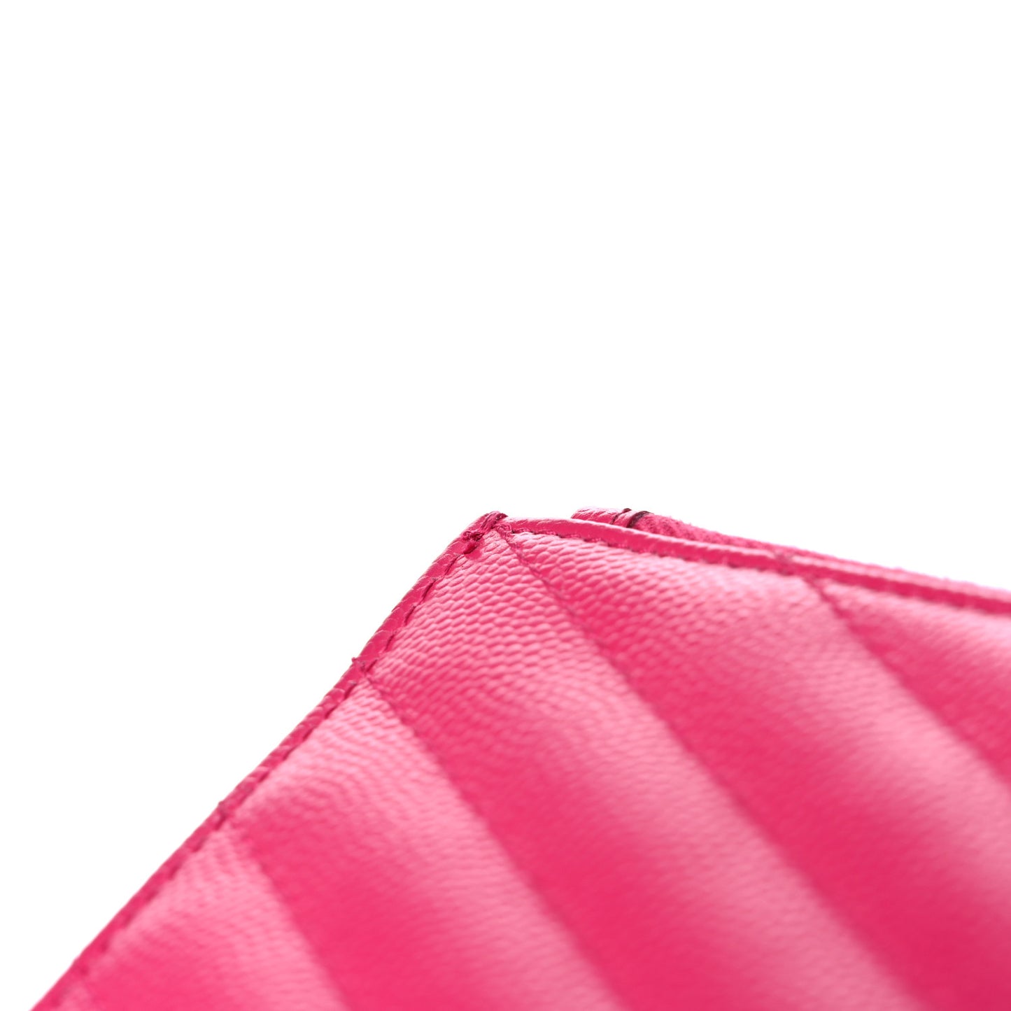 Grain De Poudre Chevron Monogram Bill Pouch Fresh Fuschia