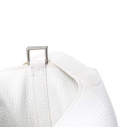 Hermes Taurillon Clemence Picotin 22 MM White Vert Chartreuse 8 of 13