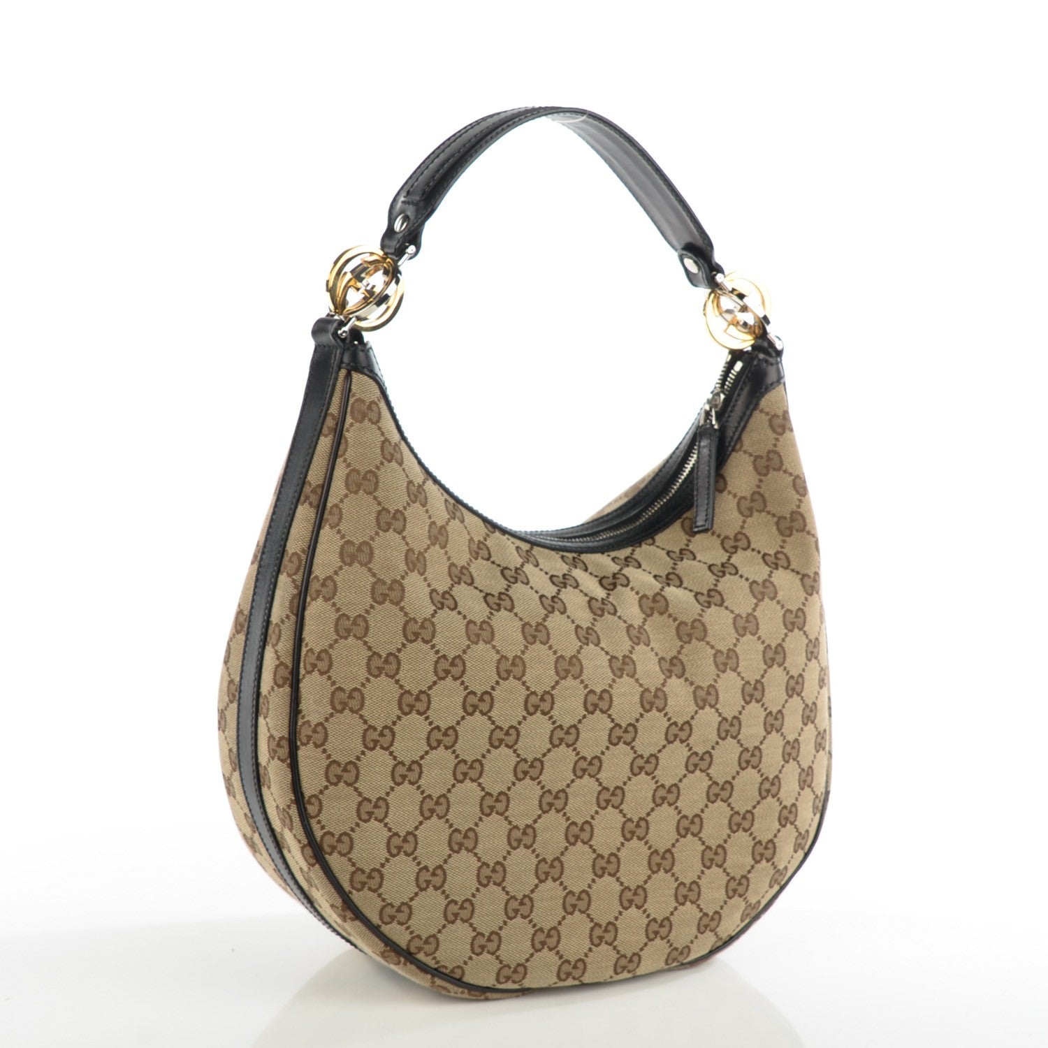 Gucci Monogram GG Twins Medium Hobo Black 3 of 7