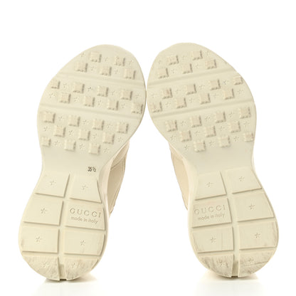 Gucci Calfskin Logo Womens Rhyton Sneakers 35.5 Ivory 5 of 11