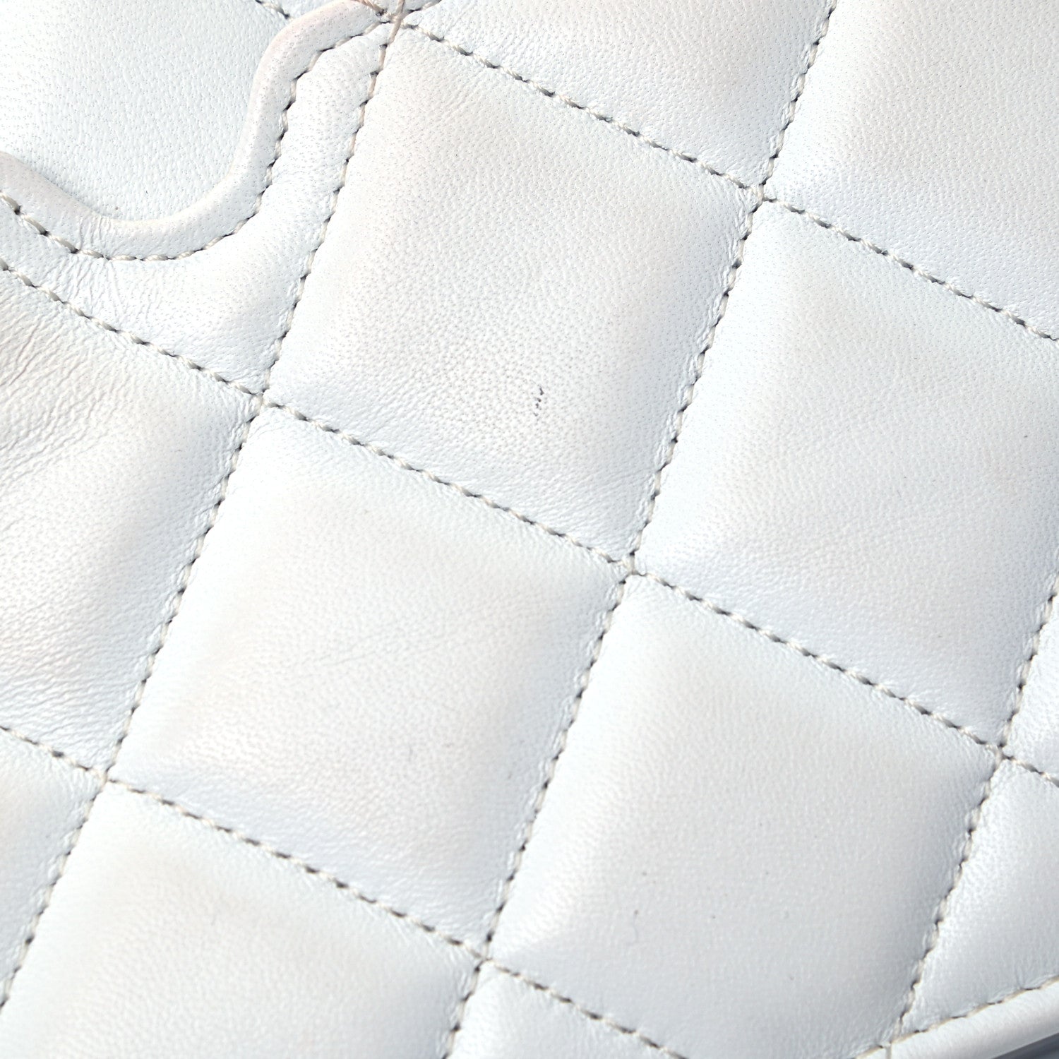 Alexander McQueen Calfskin Quilted Graffiti Skull Medium Chain Crossbody Bag White 9 of 9