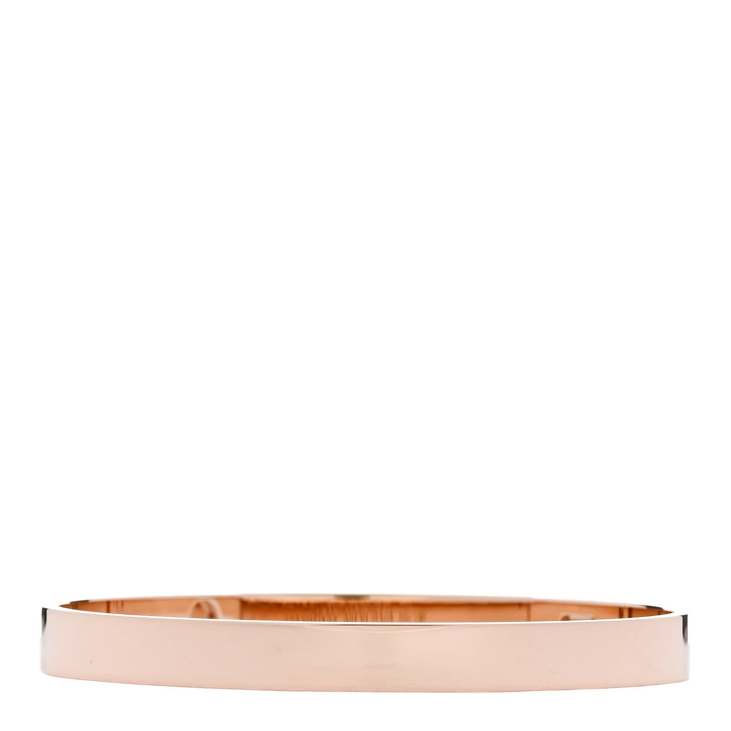 Hermes 18K Rose Gold Diamond PM Collier De Chien Bracelet SH 2 of 4