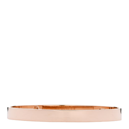 Hermes 18K Rose Gold Diamond PM Collier De Chien Bracelet SH 2 of 4