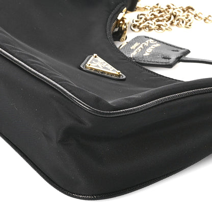 Prada Nylon Re-Edition 2005 Shoulder Bag Black 10 of 13
