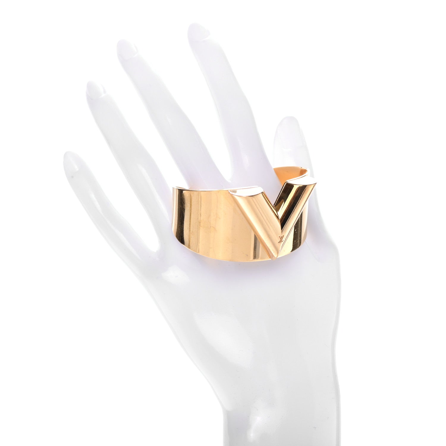 Louis Vuitton Essential V Cuff Gold 2 of 4