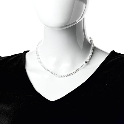 Mikimoto 18K White Gold Akoya Pearl 4-4.5mm Strand Necklace 16.5" 2 of 4