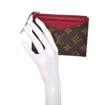 Louis Vuitton Monogram Zipped Card Holder Fuchsia 2 of 7