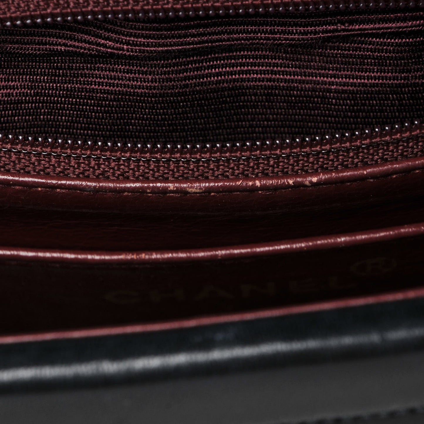Lambskin Horizontal Quilted Small Single Flap Navy
