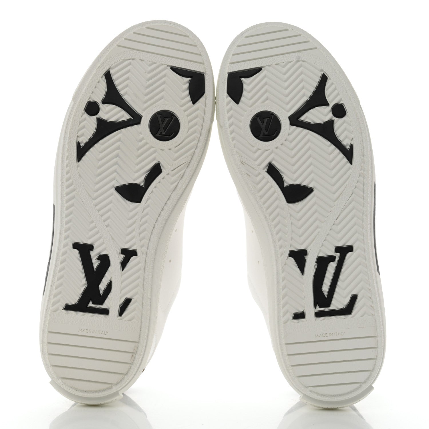 Louis Vuitton Charlie Sneakers 38.5 White Cacoa Brown 5 of 9