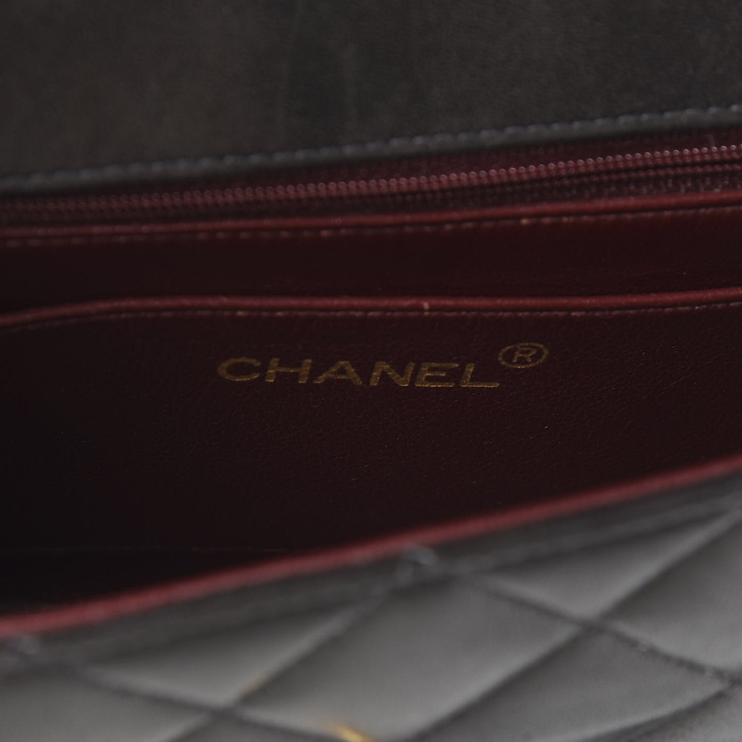 Lambskin Quilted Small Single Flap Black