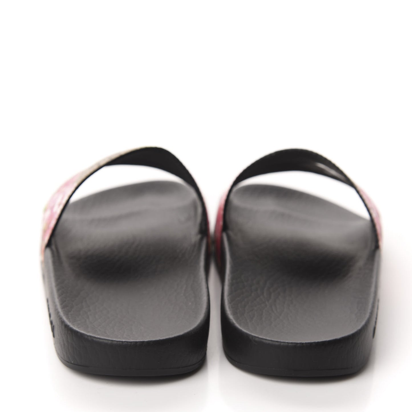 GG Supreme Monogram Blooms Slide Sandals 38 Beige Multicolor