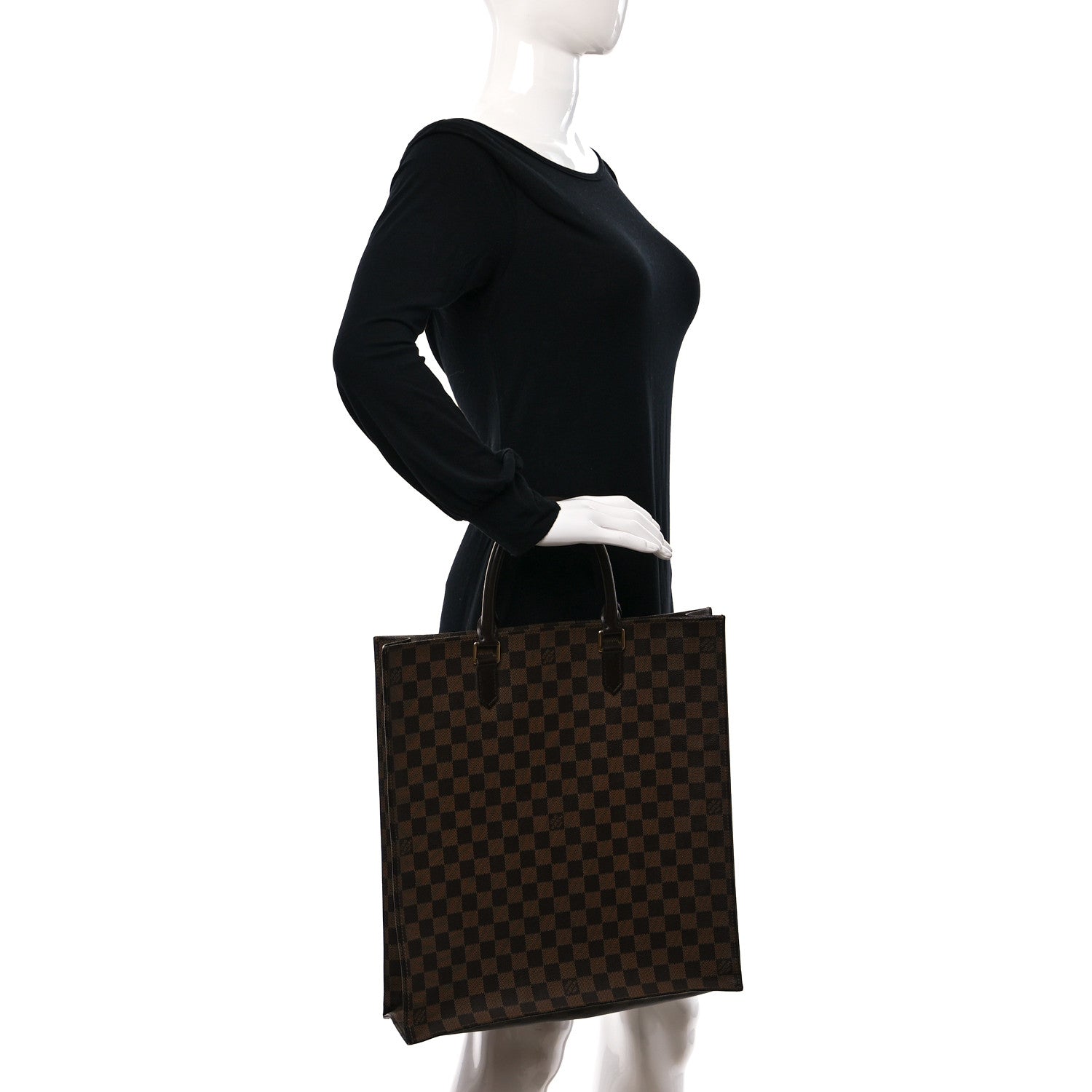 Louis Vuitton Damier Ebene Sac Plat 2 of 8