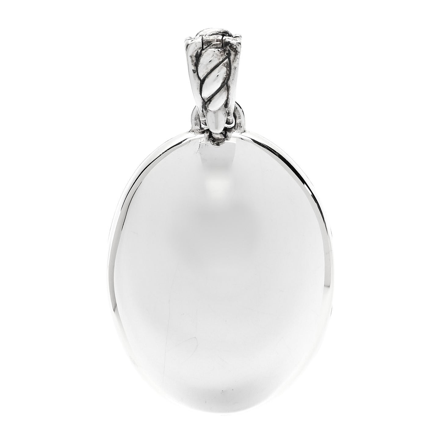 Sterling Silver Oval Cable Locket