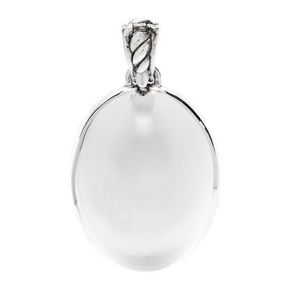 David Yurman Sterling Silver Oval Cable Locket 3 of 5