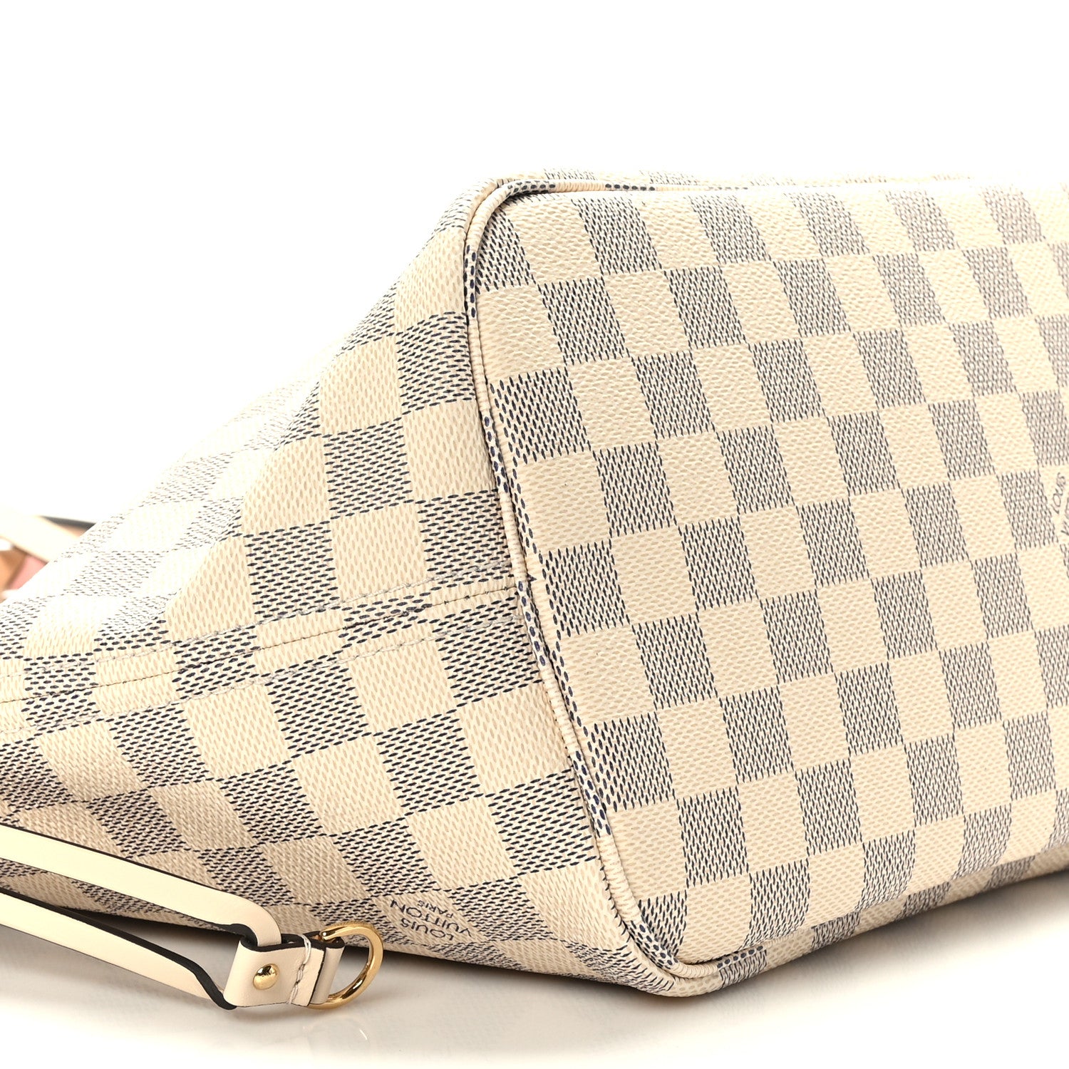 Louis Vuitton Damier Azur Braided Neverfull MM Pink 8 of 9