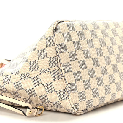 Louis Vuitton Damier Azur Braided Neverfull MM Pink 8 of 9