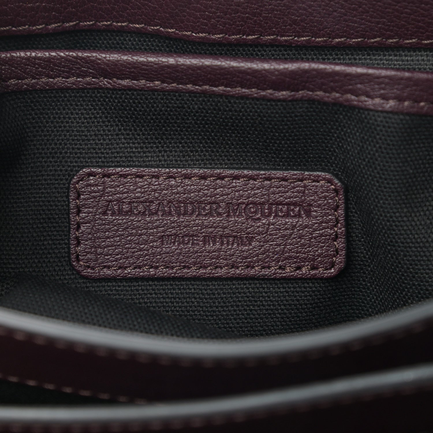 Alexander McQueen Calfskin Small Twin Skull Chain Crossbody Purple 6 of 9
