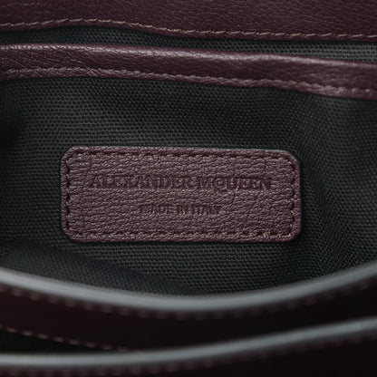 Alexander McQueen Calfskin Small Twin Skull Chain Crossbody Purple 6 of 9