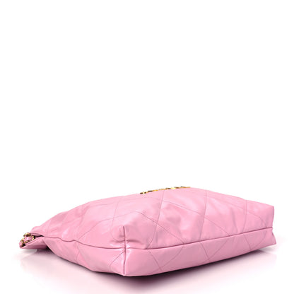 Chanel Shiny Calfskin Quilted Chanel 22 Drawstring Bag Pink 5 of 9