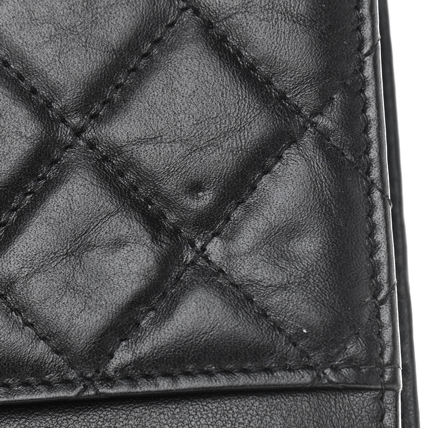 Chanel Aged Calfskin Quilted Reissue Wallet On Chain WOC So Black 12 of 12