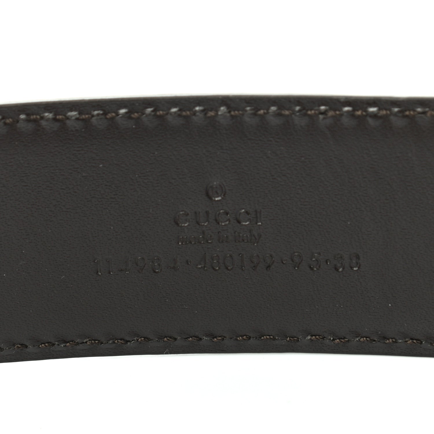 Gucci Guccissima Interlocking G Belt 95 38 Brown 5 of 5